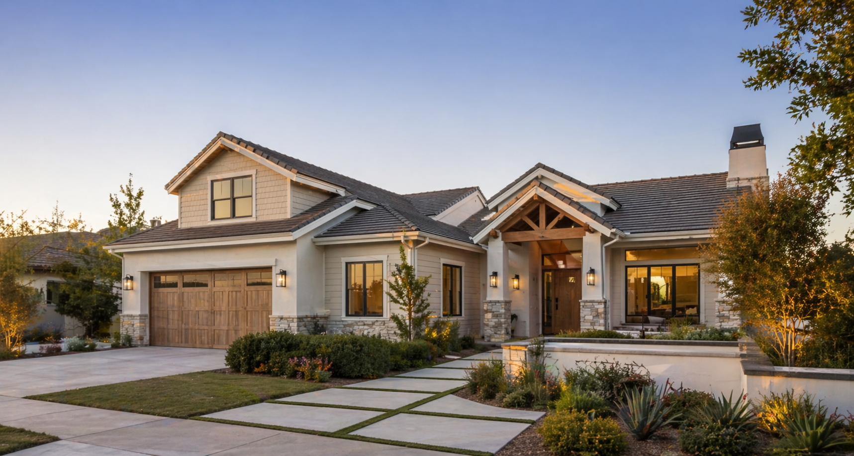 Modern residential home in Southern California used for property appraisal valuation